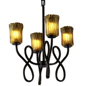 Veneto Luce Capellini Chandelier by Justice Design Group - Starlight Lighting USA and Canada